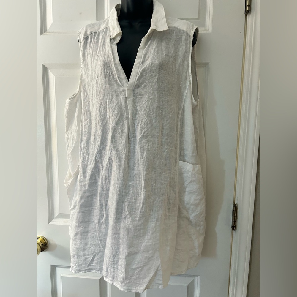 Sigrid Olsen white linen tunic!